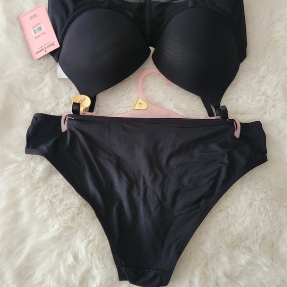 ❤️JUICY COUTURE BRAND NEW PUSH UP BRA AND THONG SET SIZE 36C/L - Picture 7 of 9
